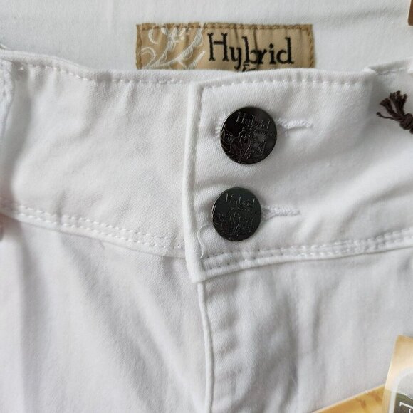 Hybrid And Company Women Size 5 Butt Lift V2 Super Comfy Stretch Denim Capri NEW - Picture 5 of 11